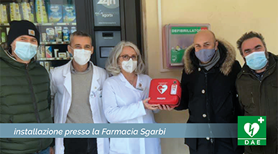 installazione presso la Farmacia Sgarbi